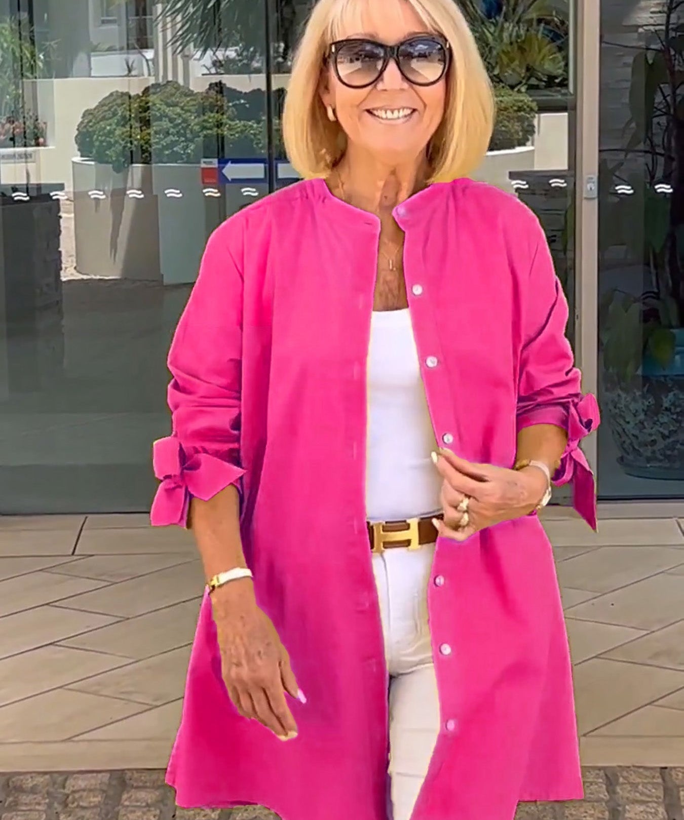 CÉLINA™ - Classy Long Shirt Jacket