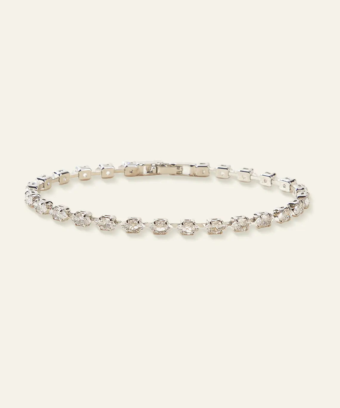 Petronella - Marquise Crystal Chain Tennis Bracelet