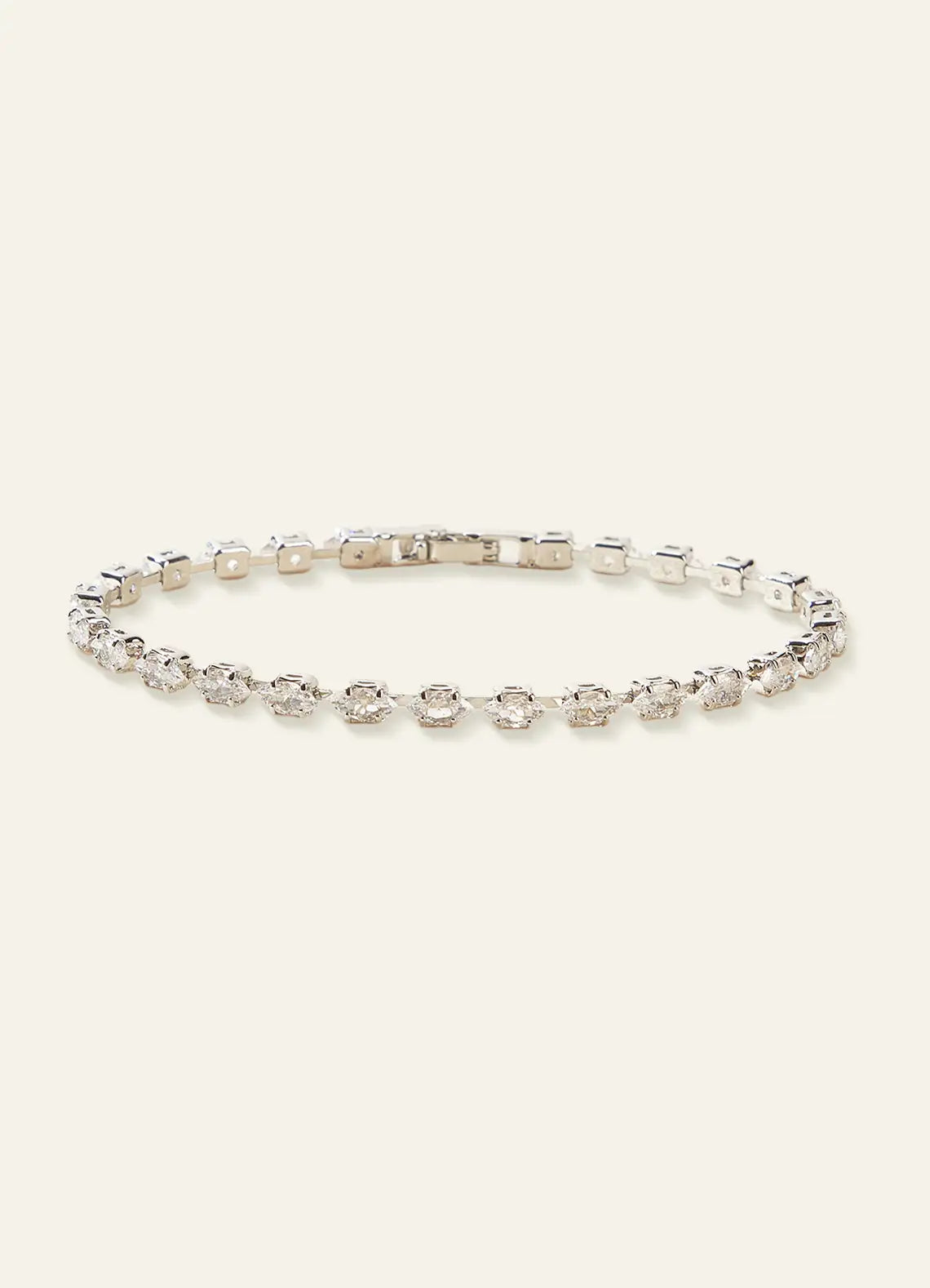 Petronella - Marquise Crystal Chain Tennis Bracelet