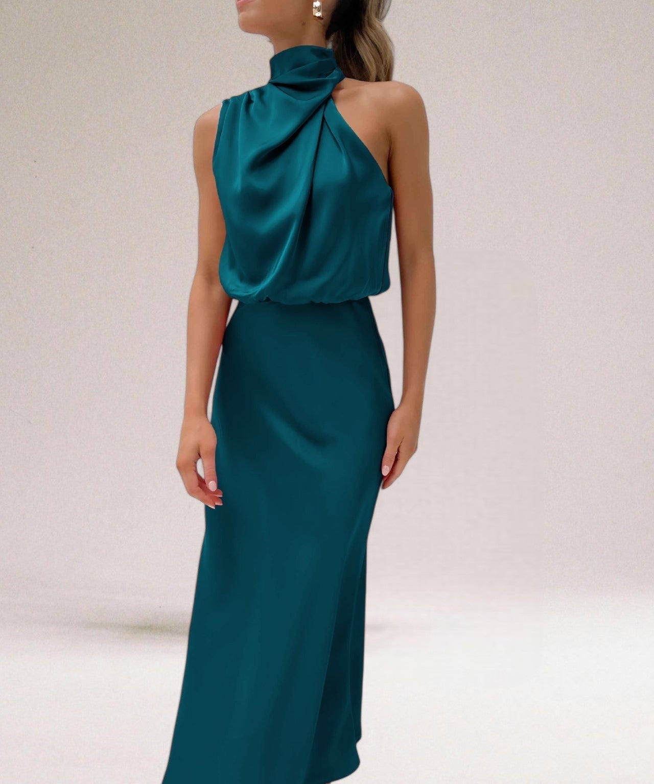 ELARA™ - Elegant Satin Evening Dress