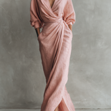 SOFI PURE ELEGANCE V-NECK DRESS