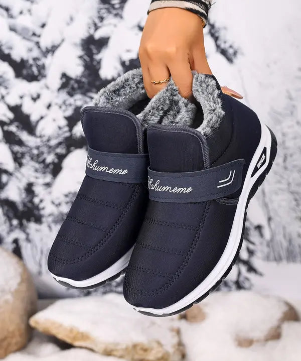 AIRA™ - Women's Winter Snow Boots Warmth, Anti-Slip PVC Sole, Fleece Lined Slip-On Shoes