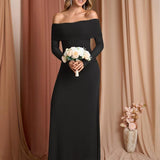 DARCIE™ - Off Shoulder Ruched Sequin Bodycon Evening Gown
