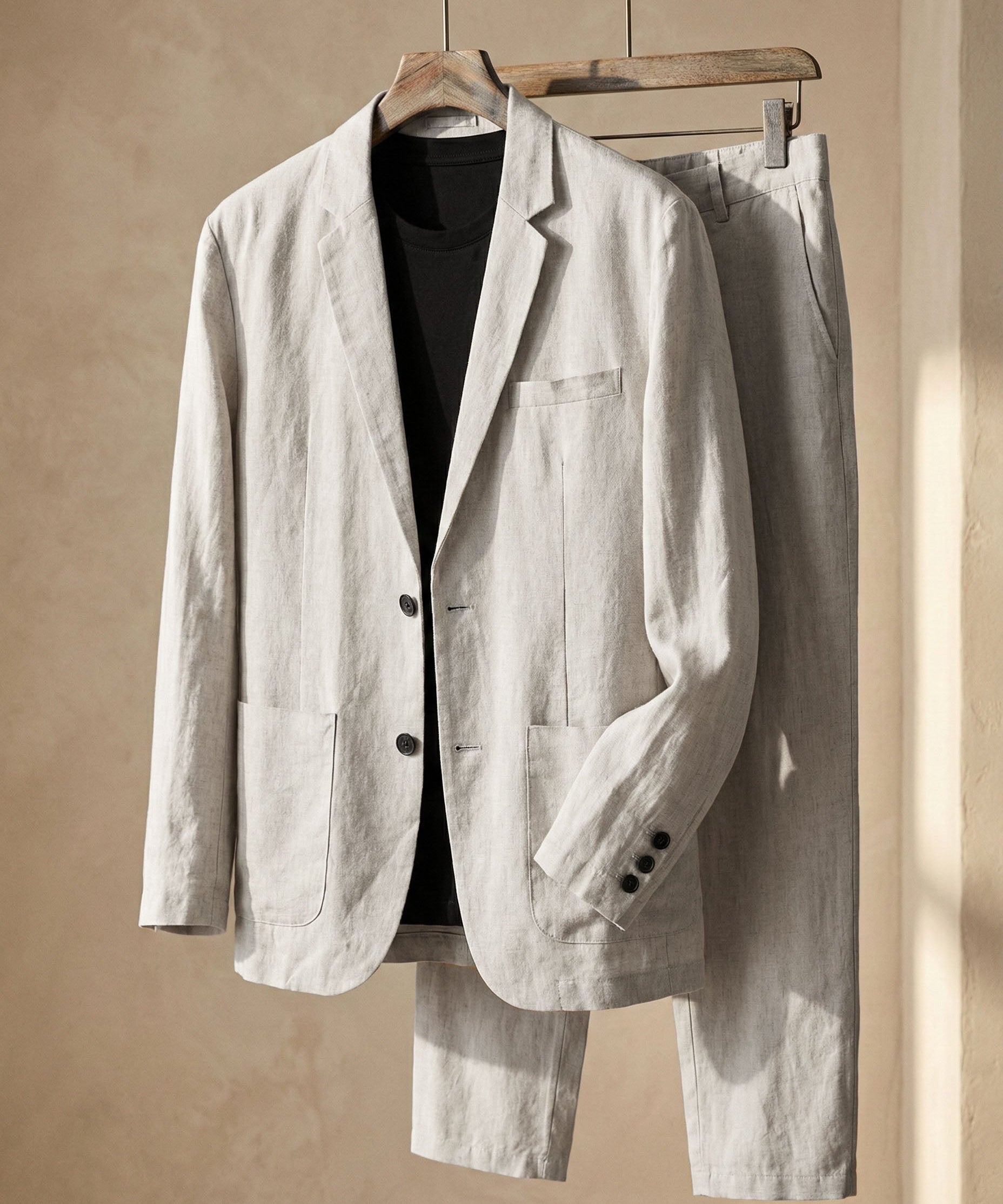 ENZO REFINED LINEN SUIT