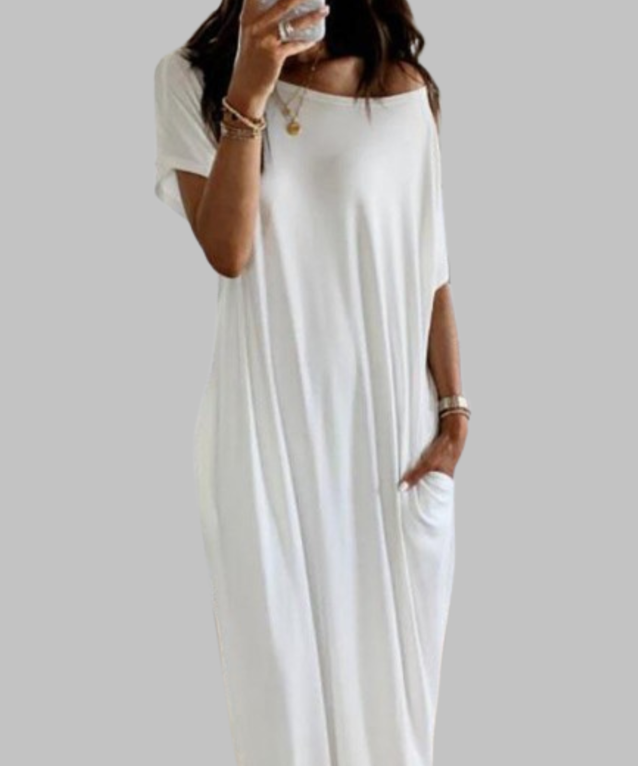 SHAEL™ - Loose Fit Round Neck Sleep Nightdress