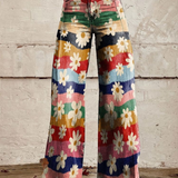 ELIANE™ - Retro Floral Wide-Leg Pants