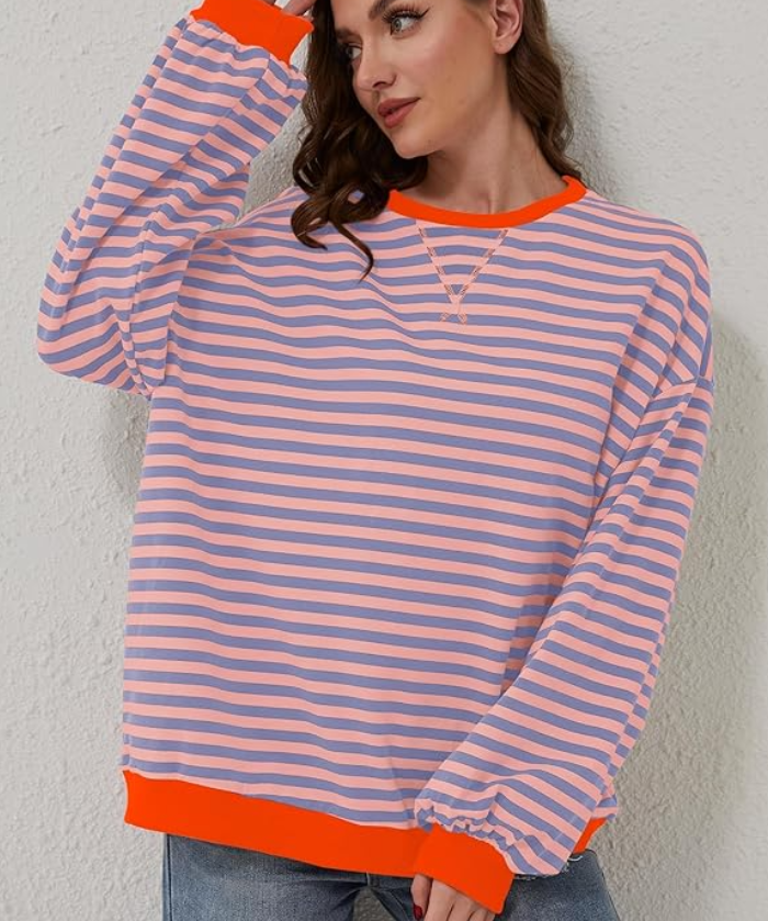 Ashley | Playful Striped Sweater