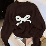 GRACIE™ - Elegant Bow Knit Sweater for Fall & Winter Fashion