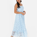 Maya Blue Floral Cami Midi Dress