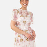 Maya 2 in 1 Floral Embellished Maxi Dress
