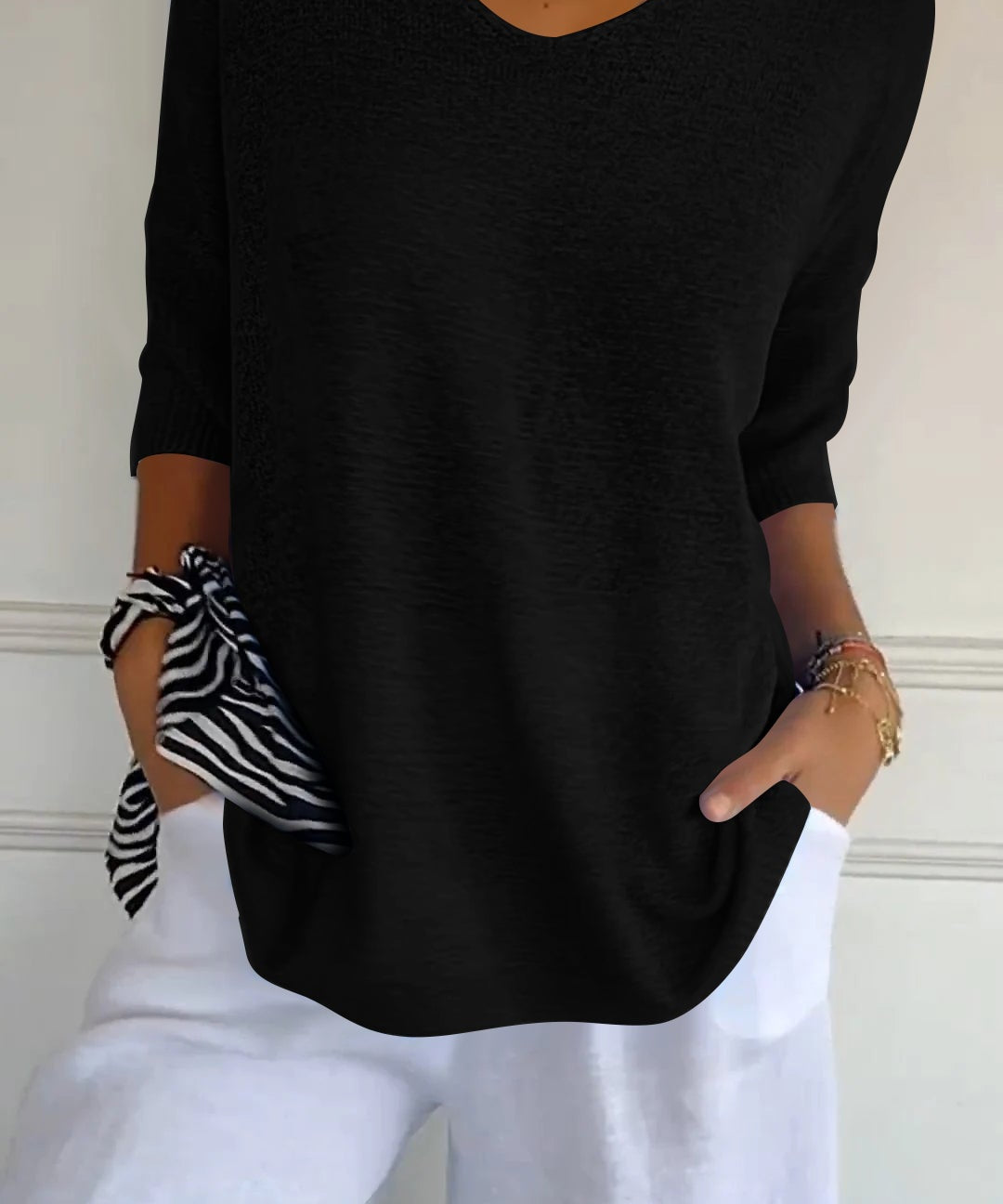 LAUREN™ - Casual V-Neck Top