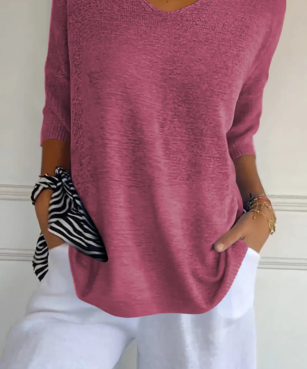 LAUREN™ - Casual V-Neck Top