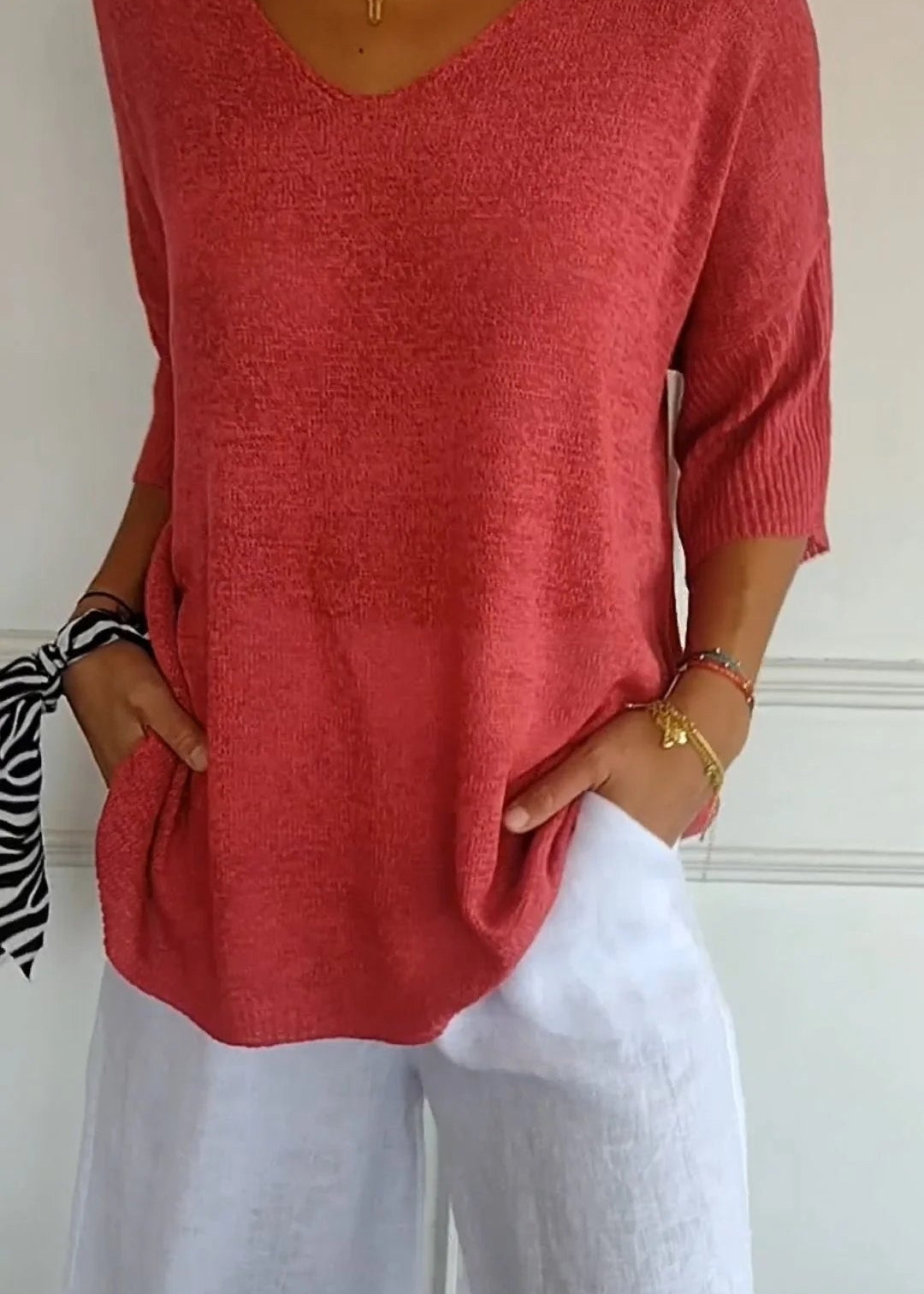 LAUREN™ - Casual V-Neck Top