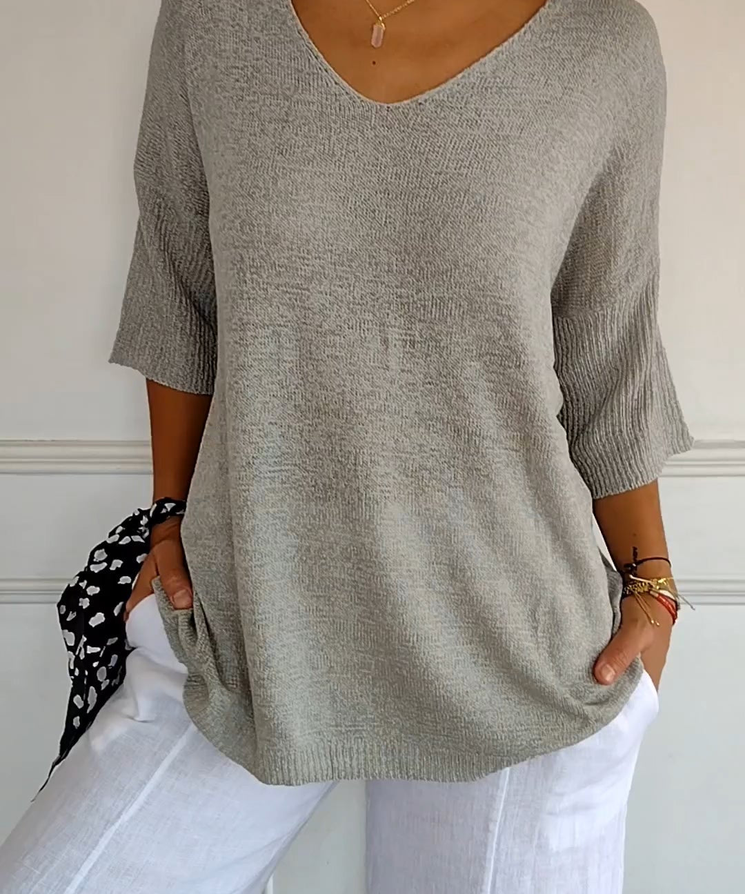 LAUREN™ - Casual V-Neck Top
