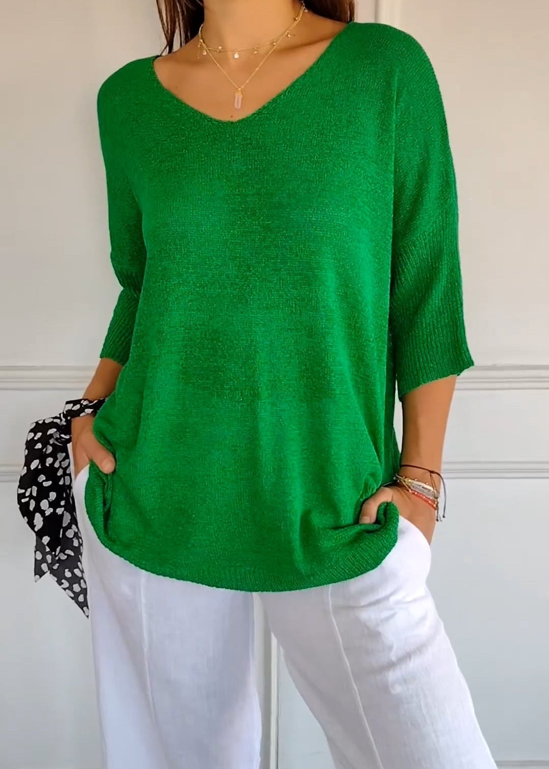 LAUREN™ - Casual V-Neck Top