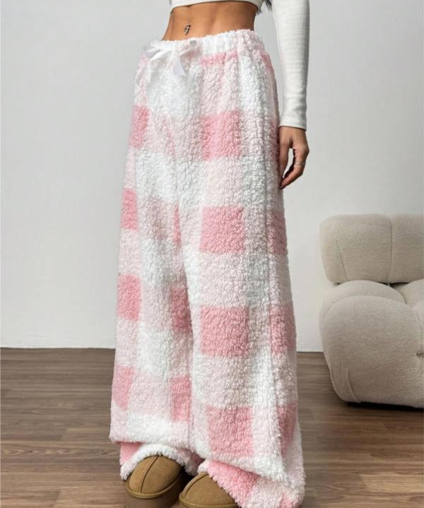 AMBER™ - Comfortable Plaid Straight Pants for Cold Weather Wear