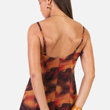 Anaya With Love Recycled Fire Marble Print Cami Shift Maxi Dress
