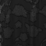 Anaya With Love Recycled Black Floral Burnout Long Sleeve Trapeze Midaxi Dress