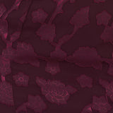 Anaya With Love Recycled Maroon Floral Burnout Maxi Dress with Ruffle Detail