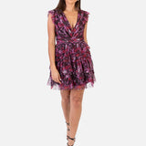 Anaya With Love Recycled Floral Flutter Sleeve Ruffled Mini Dress