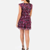Anaya With Love Recycled Floral Flutter Sleeve Ruffled Mini Dress