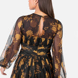 Anaya With Love Recycled Floral Long Sleeve & Gathered Waist Maxi Dress
