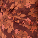 Anaya With Love Recycled Rust Floral Short Sleeve Maxi Dress