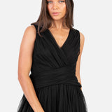 Anaya With Love Recycled Black Sleeveless V Neck Maxi Dress