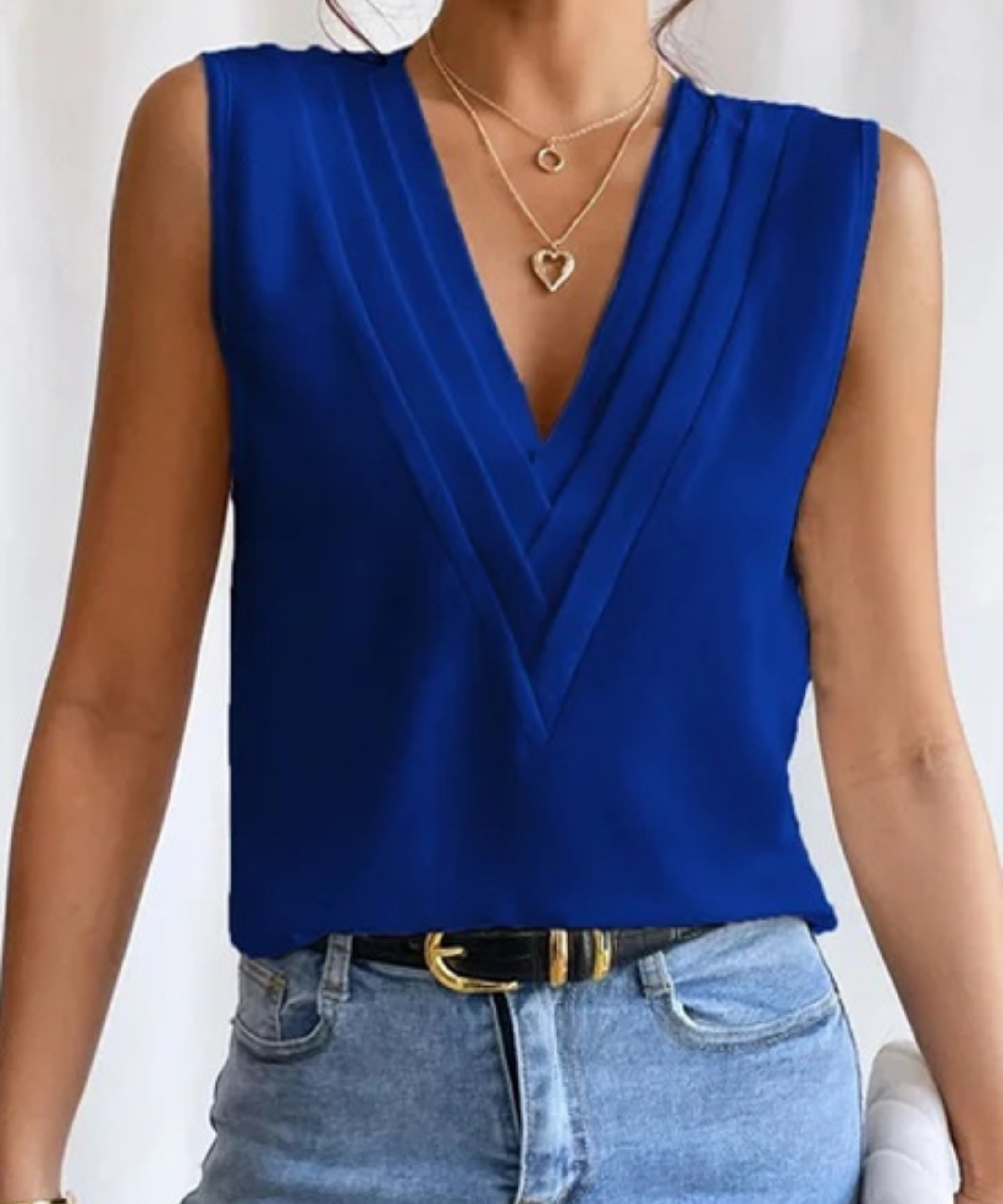 JADE™ - Lightweight Sleeveless V-Neck Top