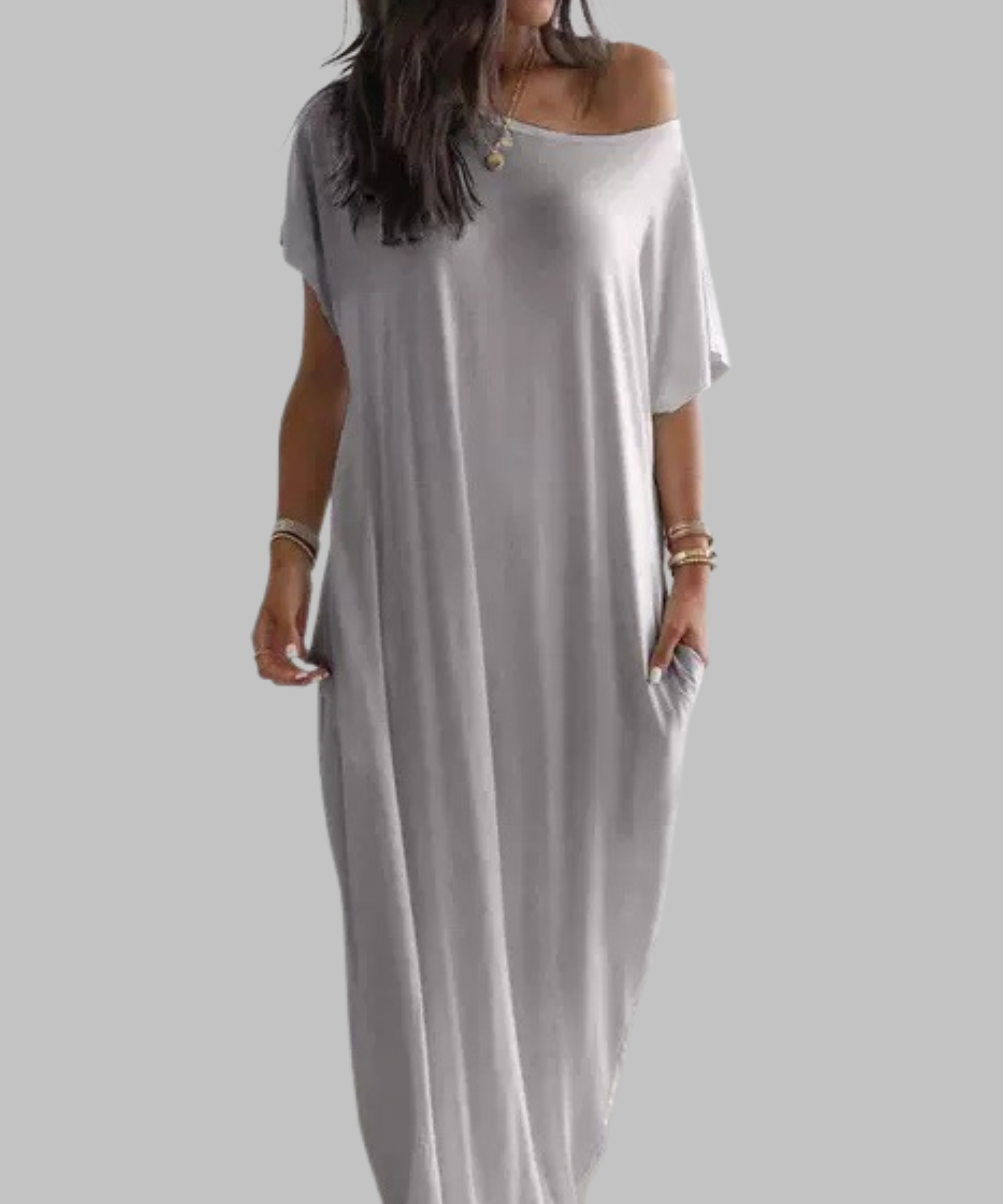 SHAEL™ - Loose Fit Round Neck Sleep Nightdress