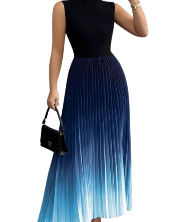 YZA™ – Elegant Ombre Sleeveless Evening Dress