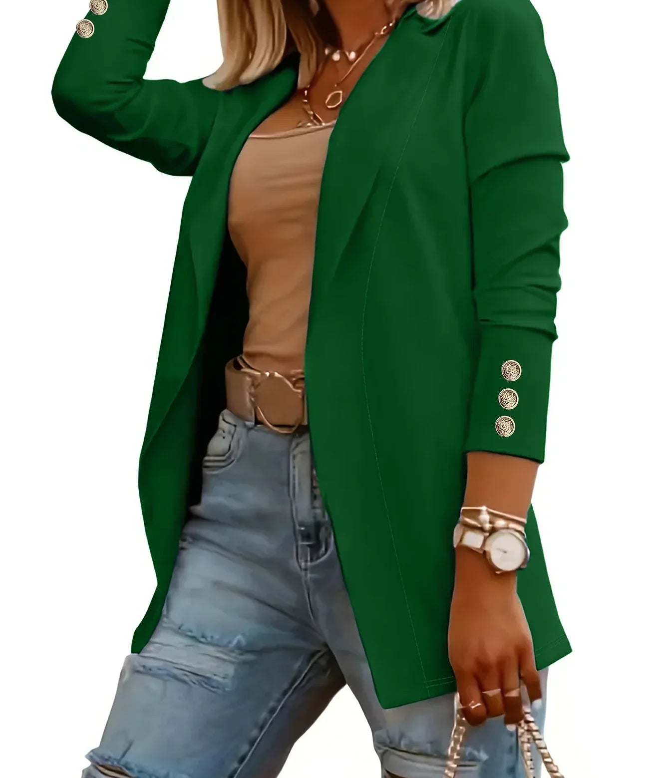 EMMA™ - Chic Open Front Jacket