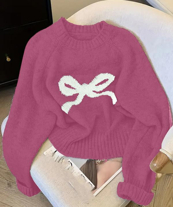 GRACIE™ - Elegant Bow Knit Sweater for Fall & Winter Fashion