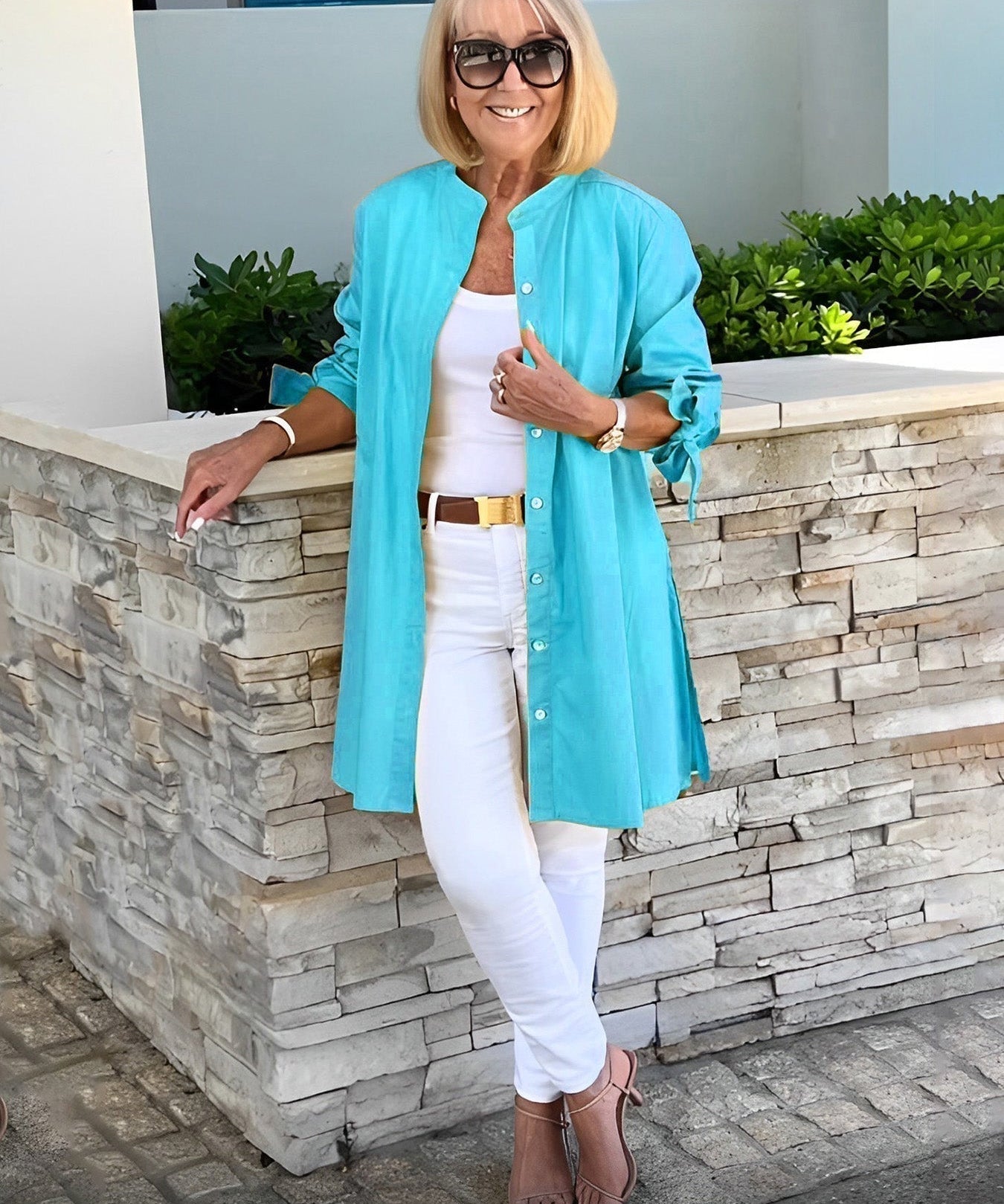 CÉLINA™ - Classy Long Shirt Jacket