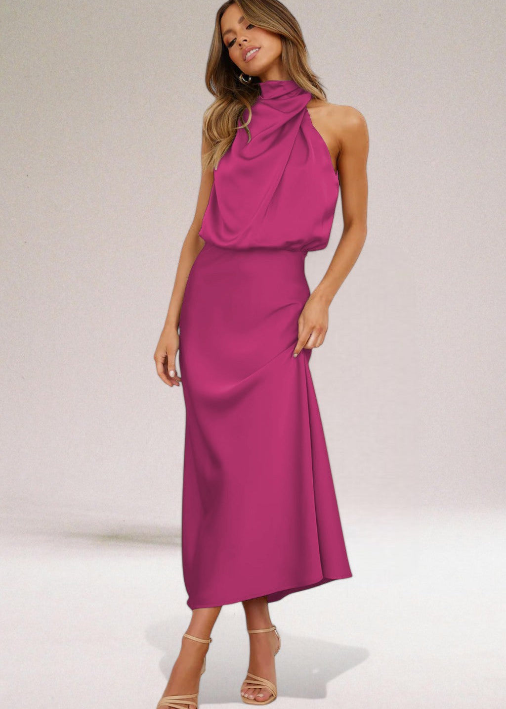 ELARA™ - Elegant Satin Evening Dress