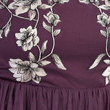 Maya Berry Embroidered Tiered Midaxi Dress