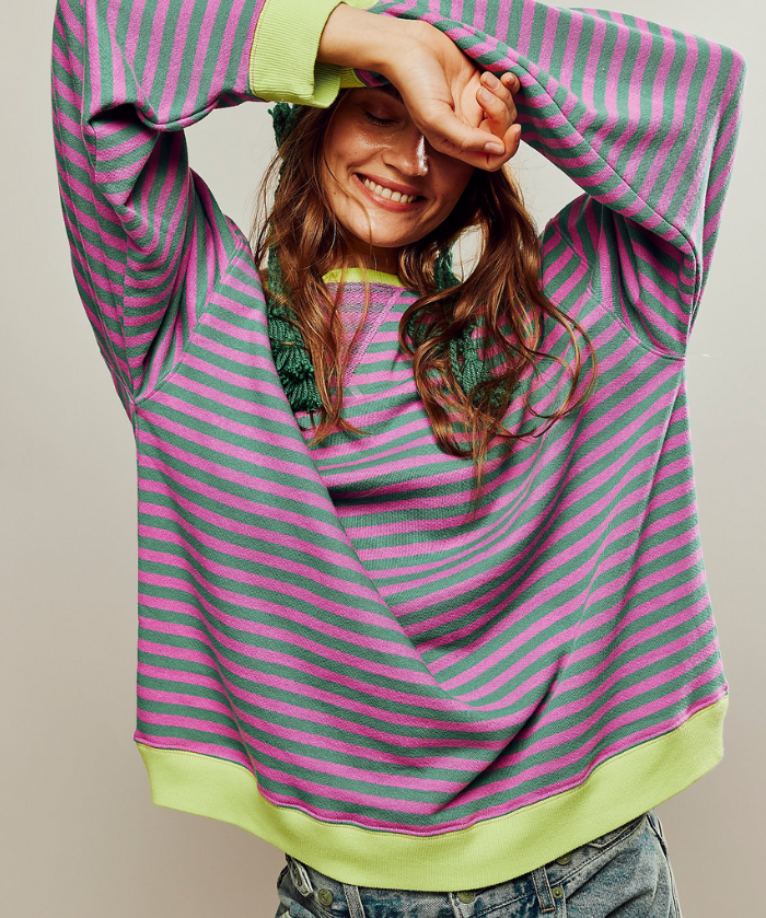 Ashley | Playful Striped Sweater
