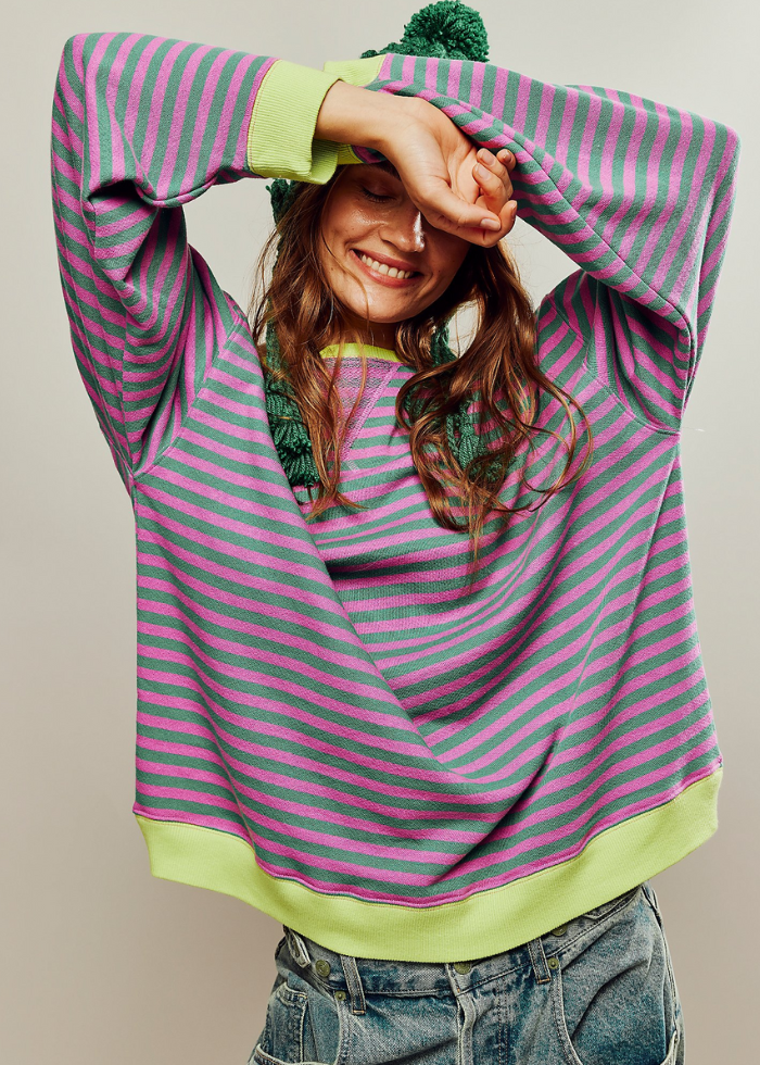 Ashley | Playful Striped Sweater