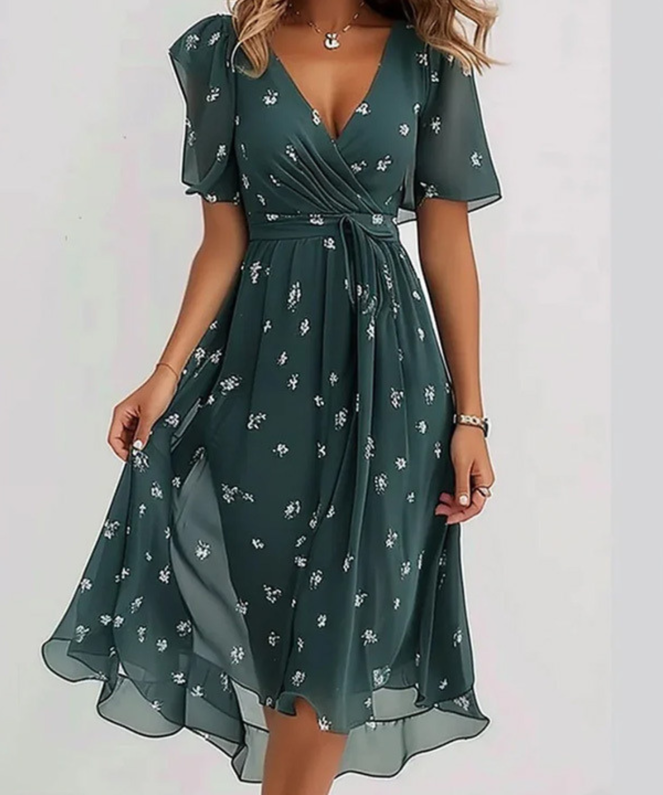 LAVINA™ – Vibrant Boho Midi Dress
