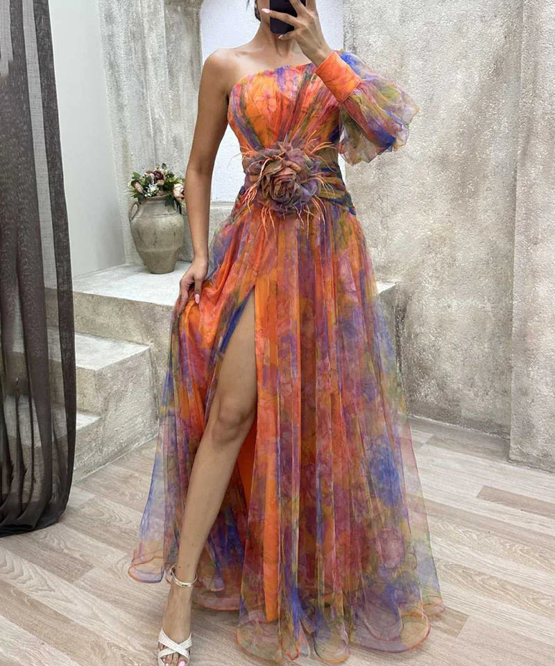 Cecelia | Elegant Split Dress