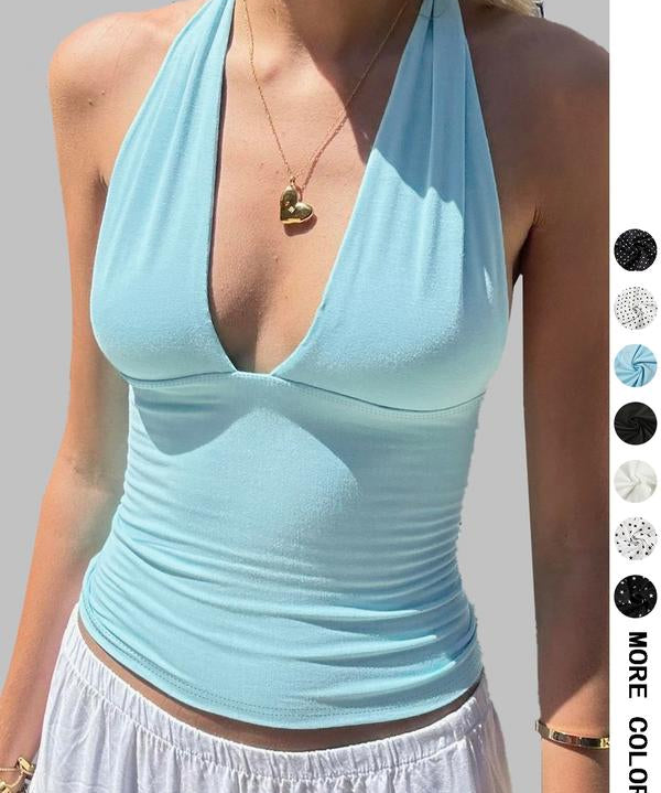 MULAC™ - Casual Halter Neck Sleeveless Top