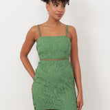 Maya Green Lace Cami Midi Dress