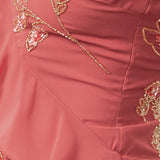 Maya Pink Embellished Cami Maxi Dress with Waterfall Ruffle