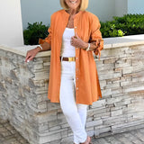 CÉLINA™ - Classy Long Shirt Jacket