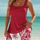 SOPHIA | PRINTED TANKINI SET