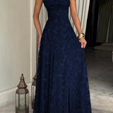 MABEL™ - Sexy Backless Lace Pattern Long Dress for Events