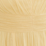 Anaya With Love Recycled Butter Yellow Flutter Sleeve Ruffle Maxi Dress