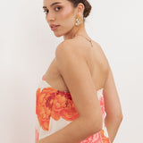 Anaya With Love Recycled Floral Bandeau Ruffle Maxi Dress