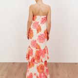 Anaya With Love Recycled Floral Bandeau Ruffle Maxi Dress