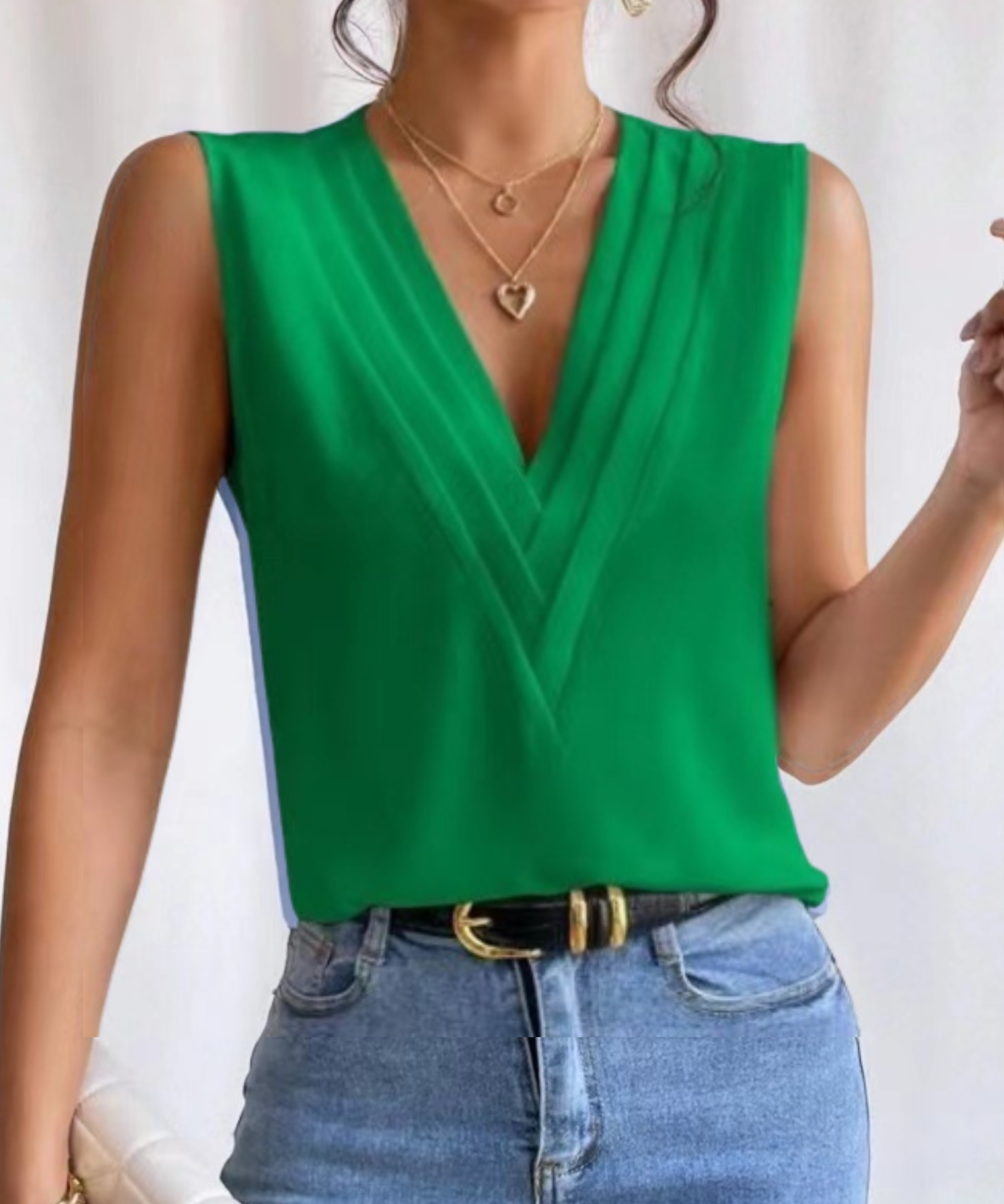 JADE™ - Lightweight Sleeveless V-Neck Top